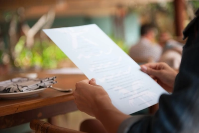  Paper Menu