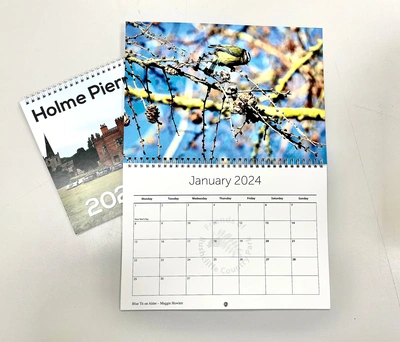  A4 To A3 Wiro Bound Drilled Calendar 2