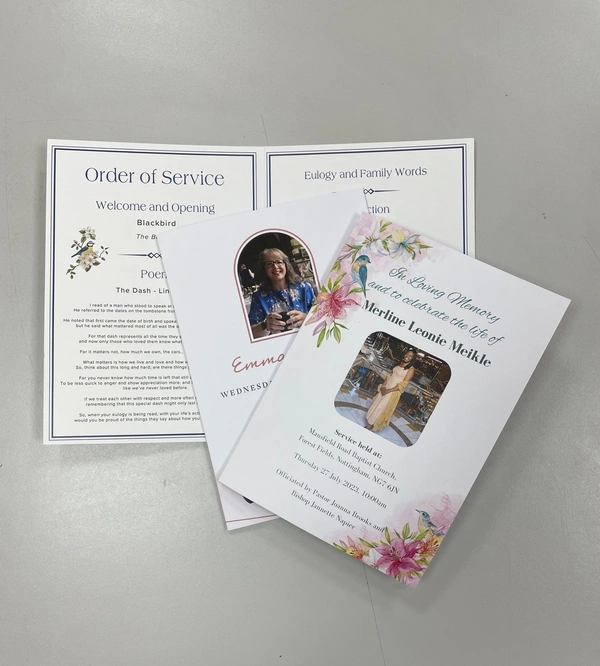  Funeral Order Of Service Temple Printing